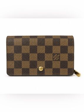 Louis Vuitton Damier Ebene Viennois Wallet Vintage 1995 Spain w/ Original Box